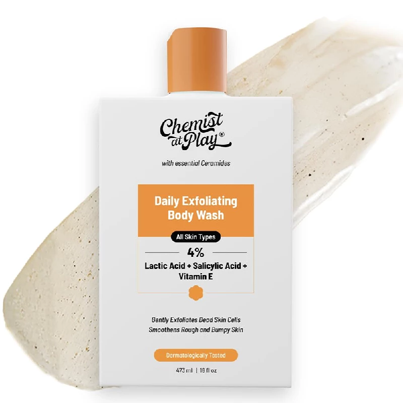 Exfoliating Body Wash Lactic Acid Salicylic Acid Shower Gel, 473 ml-1.webp